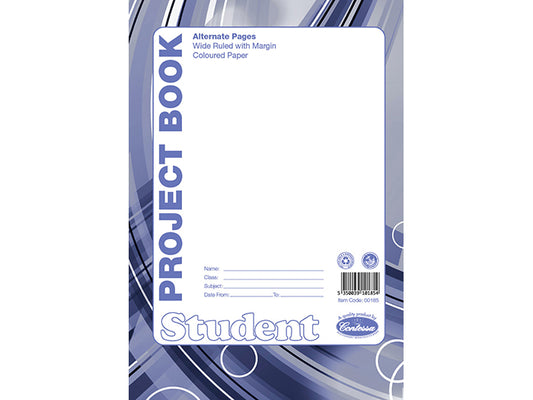 Contessa A5 Project Book - Lined and coloured pages