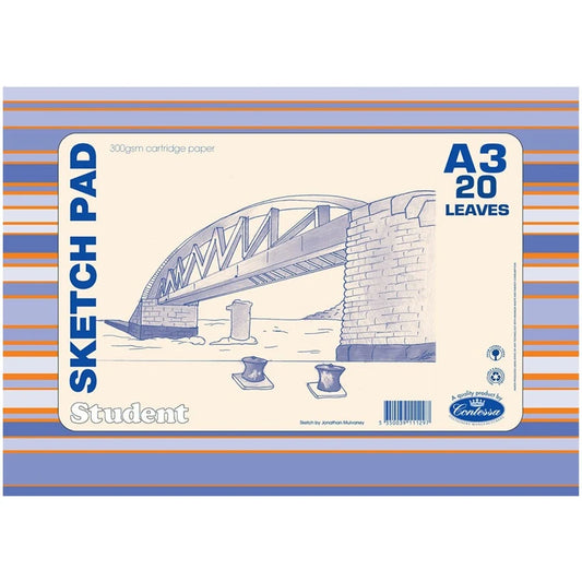 Contessa A3 Student Sketch Pad 300gsm 20 Leaves