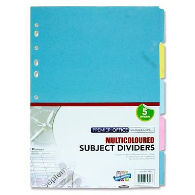 File Dividers A4  - 5 Parts