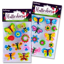 Butterflies & Flowers 3D Foam Stickers