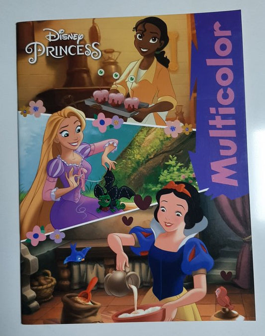 Multicolor Disney Princess Colouring Book