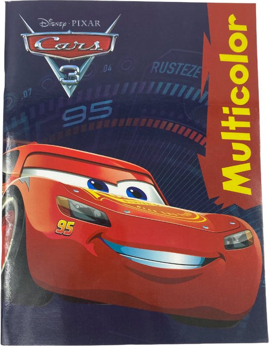 Multicolor Disney Pixar Cars 3 Colouring Book