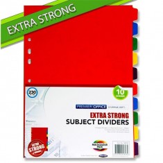 Merit A4 CardBoard Dividers x10