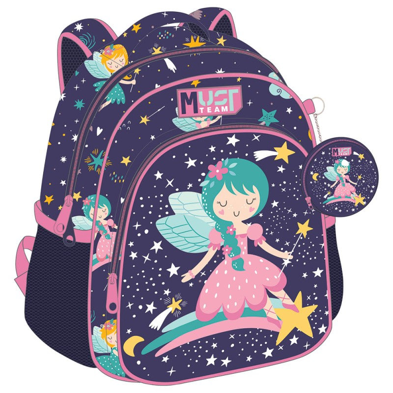 MUST TEAM  Fairy Kindergarten Backpack Purple