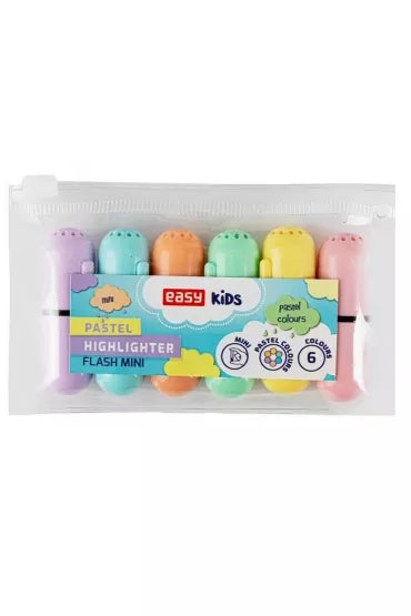 EASY KIDS - PASTEL HIGHLIGHTERS (PACK OF 6)