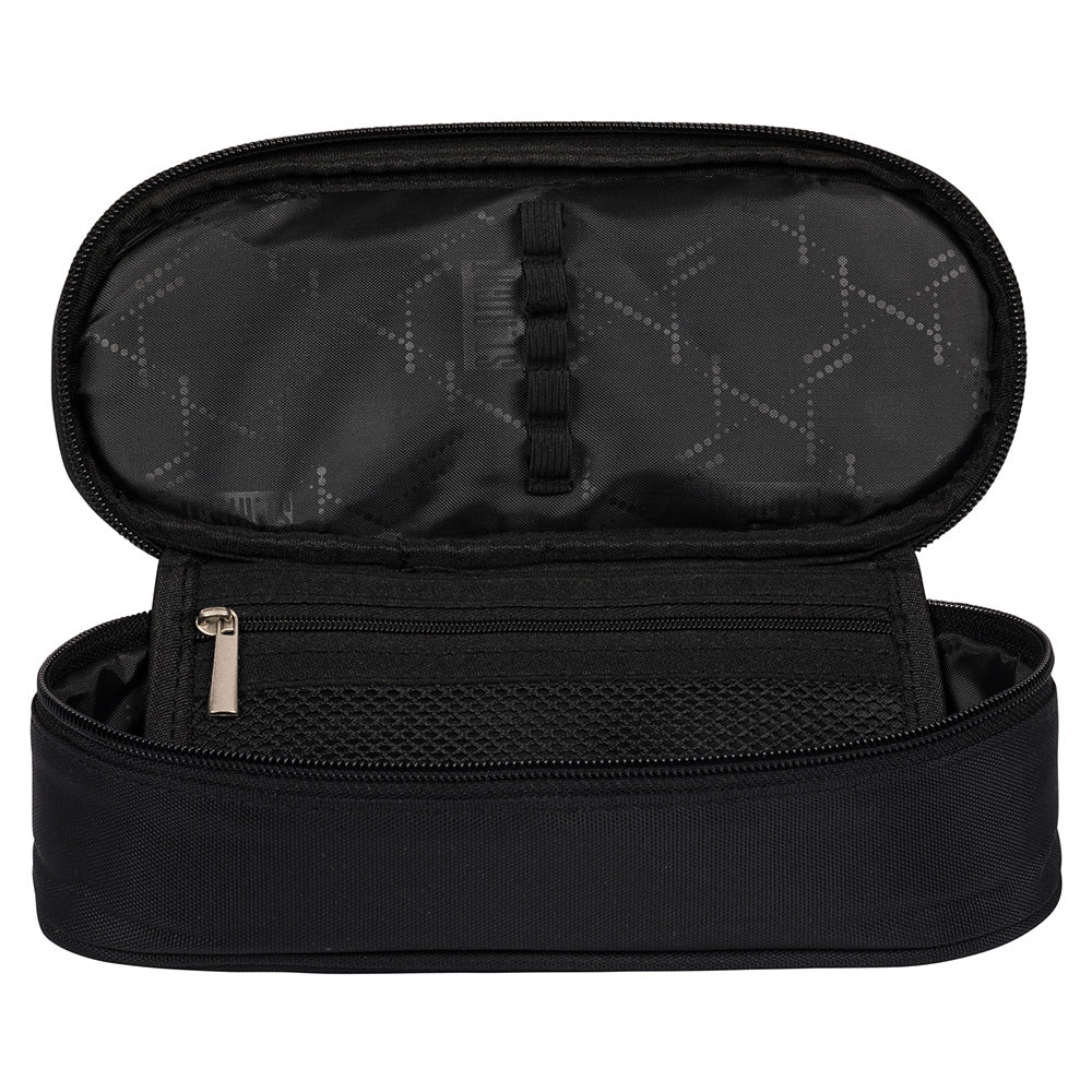 Black 1 compartment pencil case