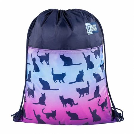 Night Cats 1 compartment drawstring bag