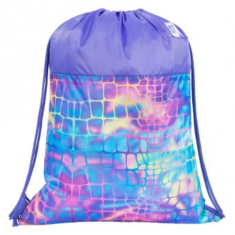 Pastel Snake 1 compartment drawstring bag