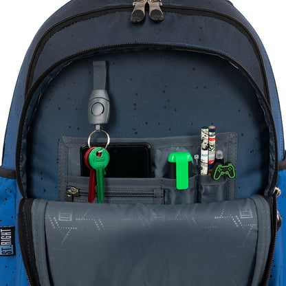 Space Moon 4 compartment Trolley Backpack  44x33x25cm