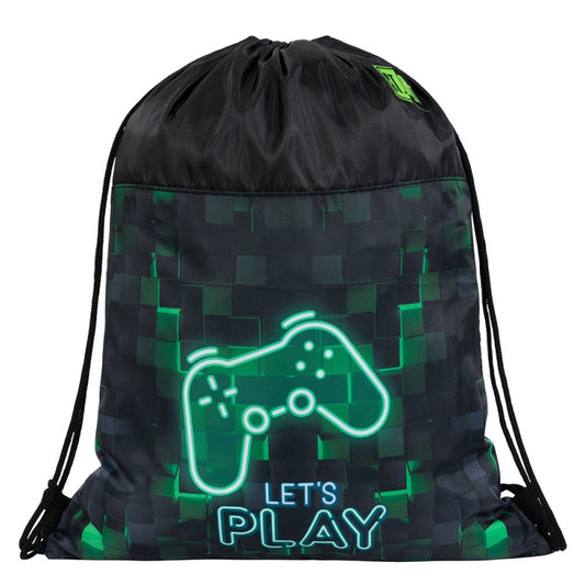 Dark Game 1 compartment drawstring bag