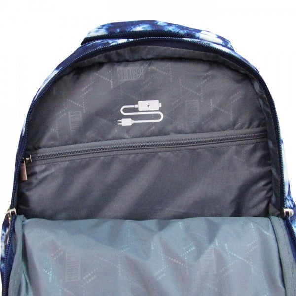 Stormy Sky 3 compartment Trolley Backpack  44x33x25cm