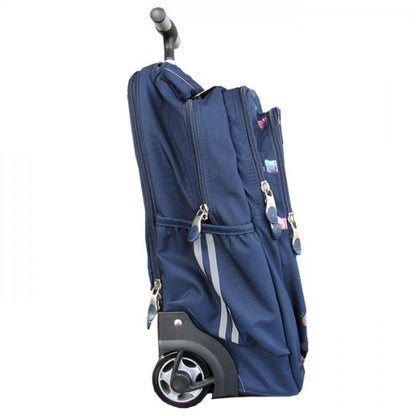 Rainbow Cats 4 compartment Trolley Backpack  44x33x25cm