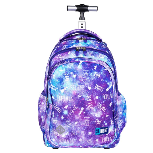 Galaxy Girl 3 compartment Trolley Backpack  44x33x25cm