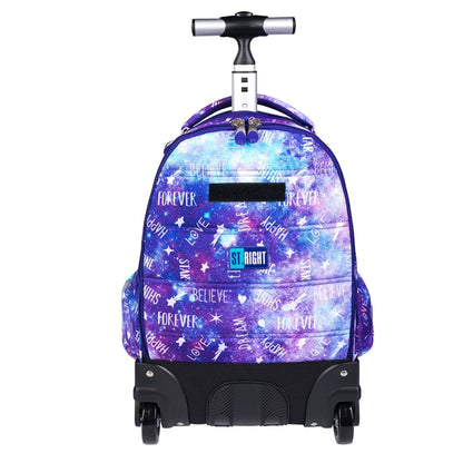 Galaxy Girl 3 compartment Trolley Backpack  44x33x25cm