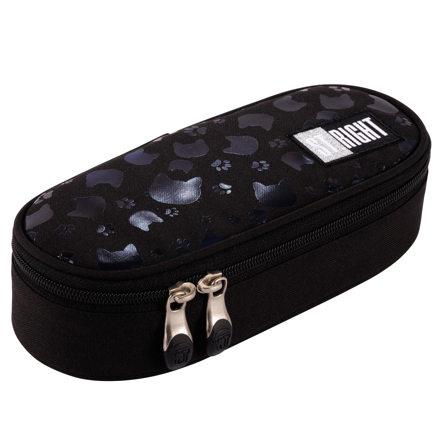 Black Cats 1 compartment pencil case