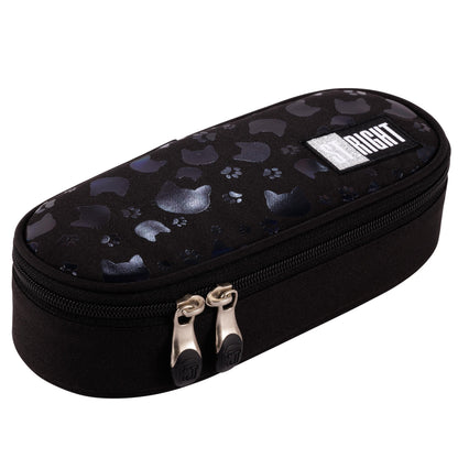 Black Cats 1 compartment pencil case