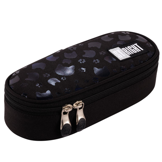 Black Cats 1 compartment pencil case