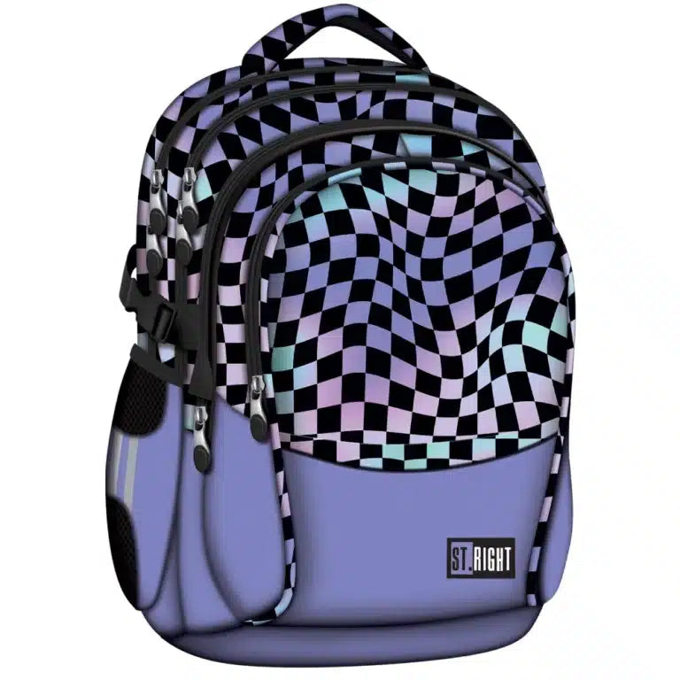 COMING SOON Wavy Chessboard 4-compartment backpack BP01 43x32x21 cm