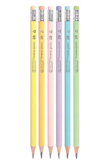 CRESCO - 2B pencils in Pastel colours