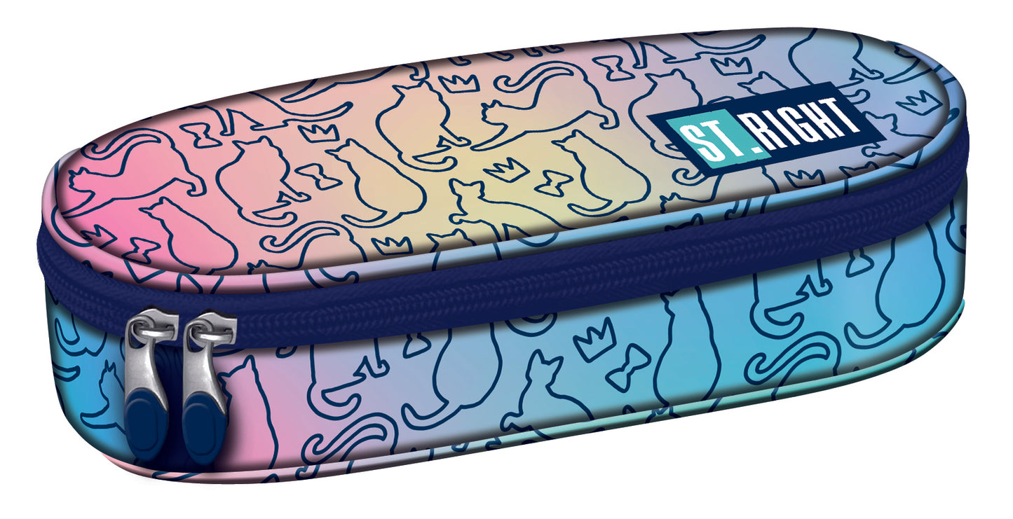 Ombre Cats 1 compartment pencil case
