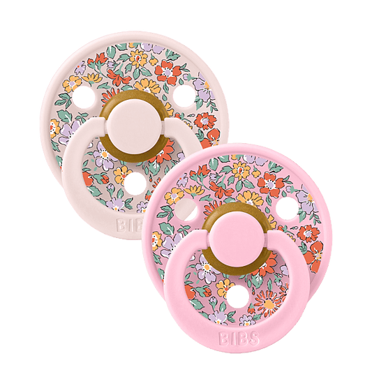Bibs x Liberty 2 Pack Colour Oscar Meadow Latex Size 1 Petal Mix