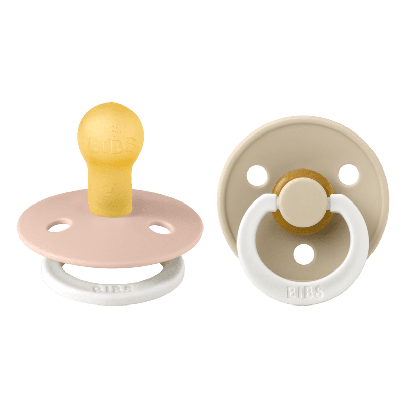 BIBS Pacifiers Latex Colour 2-Pack - Blush Glow/Vanilla