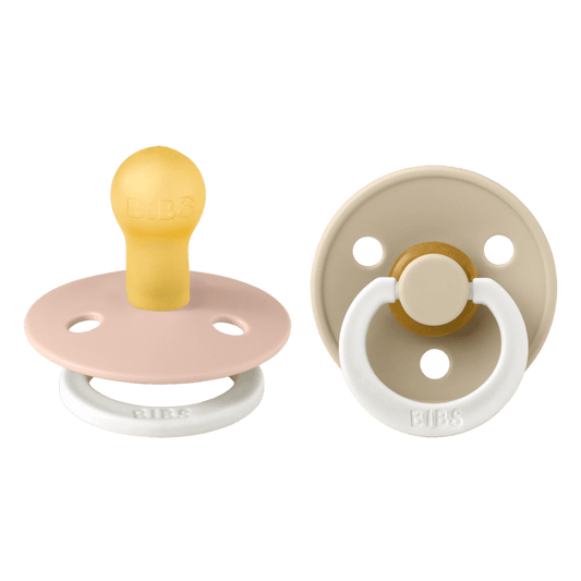 BIBS Pacifiers Latex Colour 2-Pack - Blush Glow/Vanilla