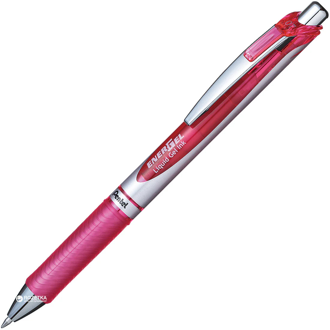 Pentel Energel 0.7Mm Retractable Liquid Gel Roller Pen - Pink  Ink
