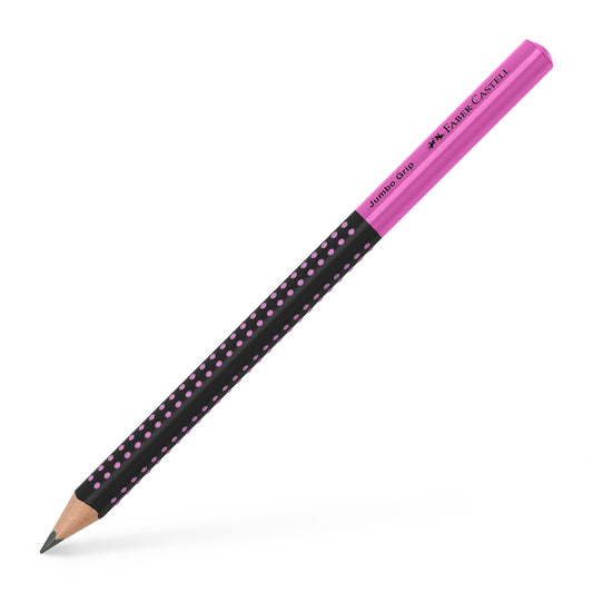 Faber Castell Jumbo Grip Pencil HB Black/Pink