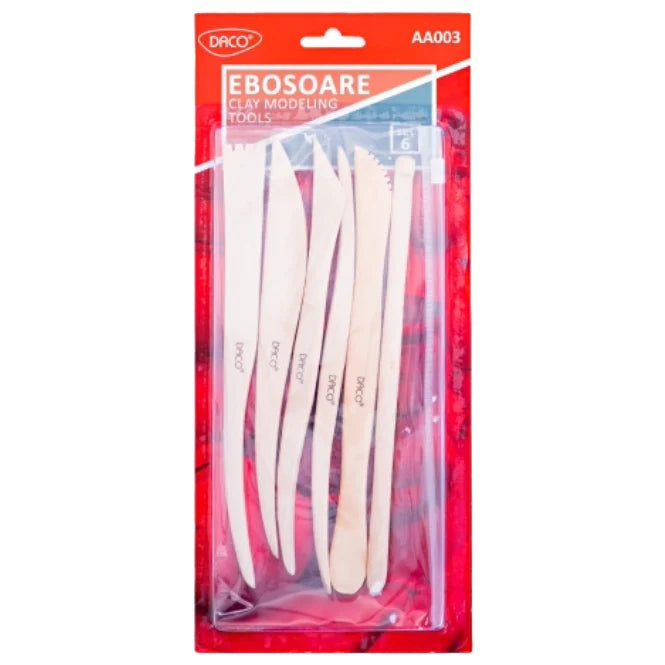DACO Clay Modeling Tools A Pack Of 6pcs
