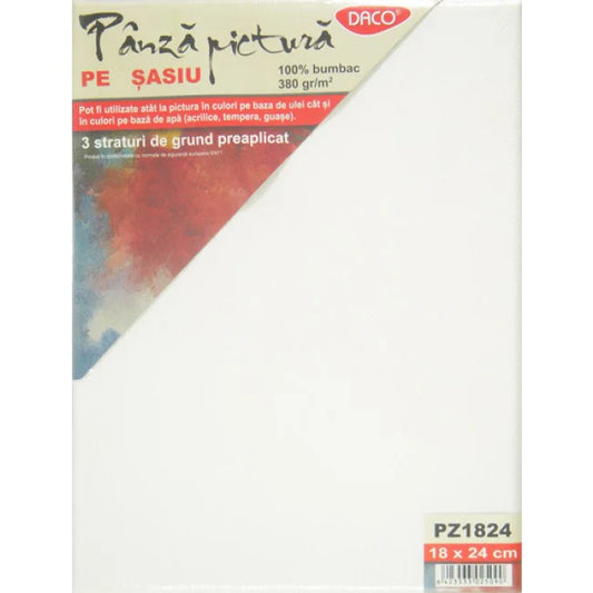 Panza Pictura Stretched Canvas Wood Frame 18cm x 24cm