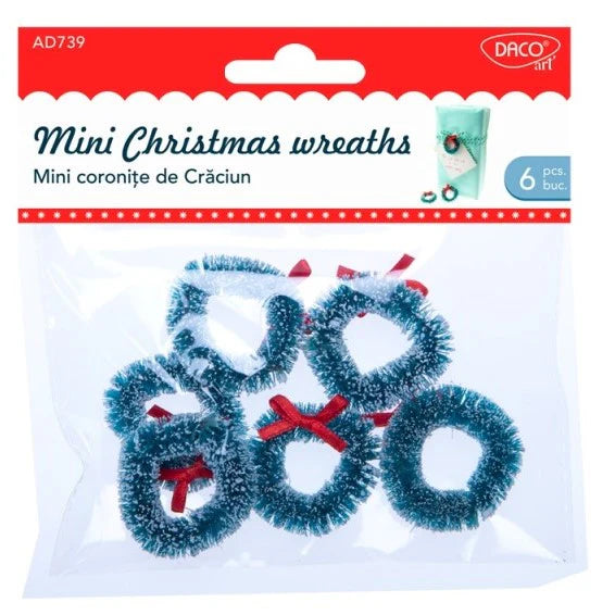 Daco - Mini Christmas Wreaths - 6pcs