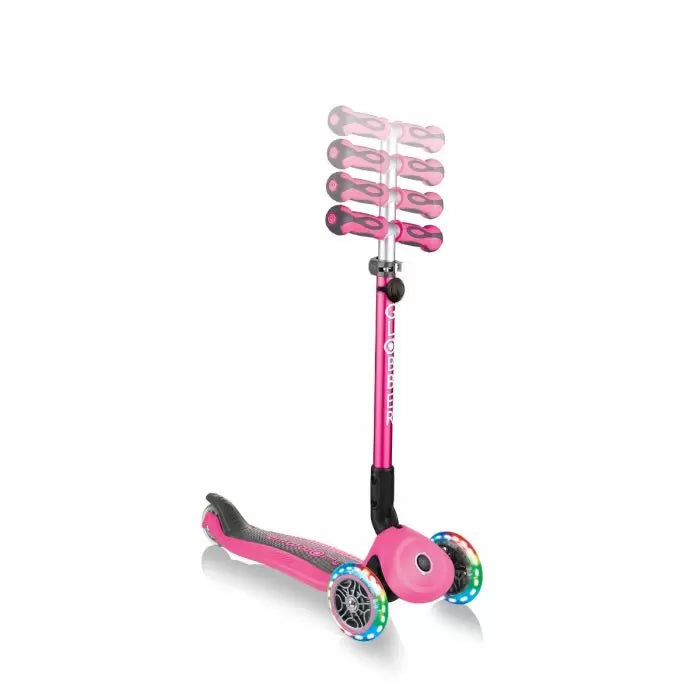 Globber Go Up Deluxe Lights - Deep Pink