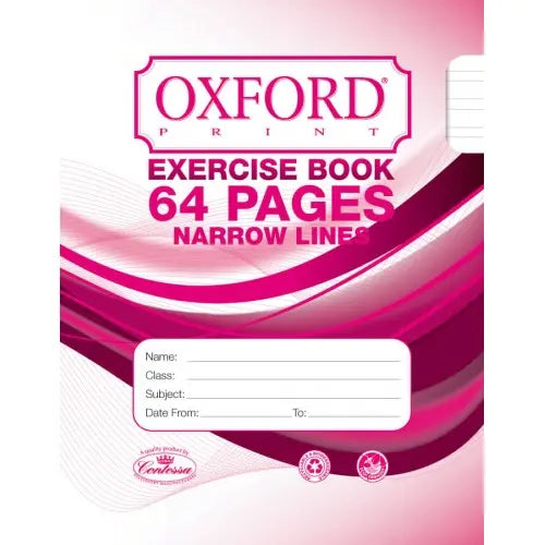 Copybook - OXFORD Narrow Lines Exercise Book - 64 Pages