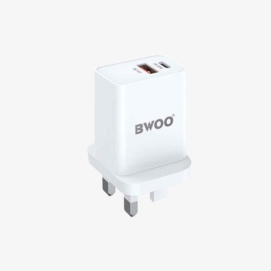 BWOO Dual Port Pd20w+QC 3.0 Dual Fast Charger