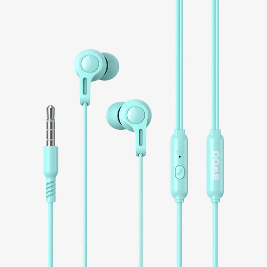 BWOO HF78 Wired Earphones - Turquoise