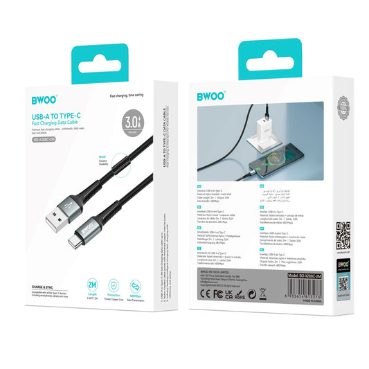 BWOO Fast Charging  USB-A TO TYPE-C