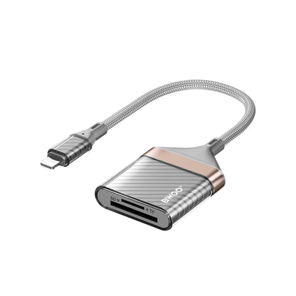 BWOO 2 In 1 Card Reader - LIGHTNING TO SD/TF CABLE BO-BZ63