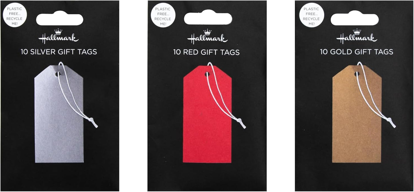 Hallmark 10 Silver Gift Tags
