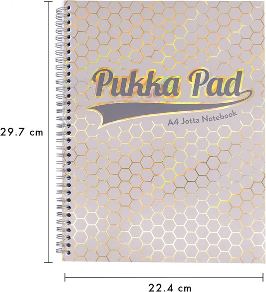 Pukka Pad Haze A4 Jotta Notebook -  Honeycombs - Card Cover Wire Bound Notepad
