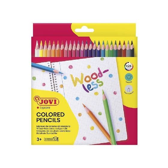 Jovi Colored Woodless Pencils 24 Units