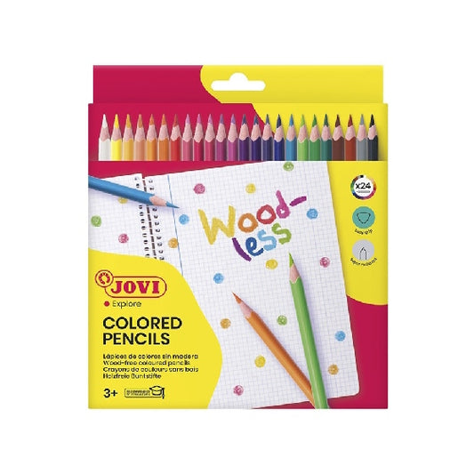 Jovi Colored Woodless Pencils 24 Units