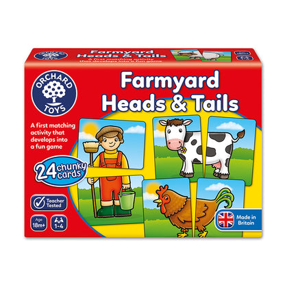 Farmyard Heads & Tails Game - Orchard Toys