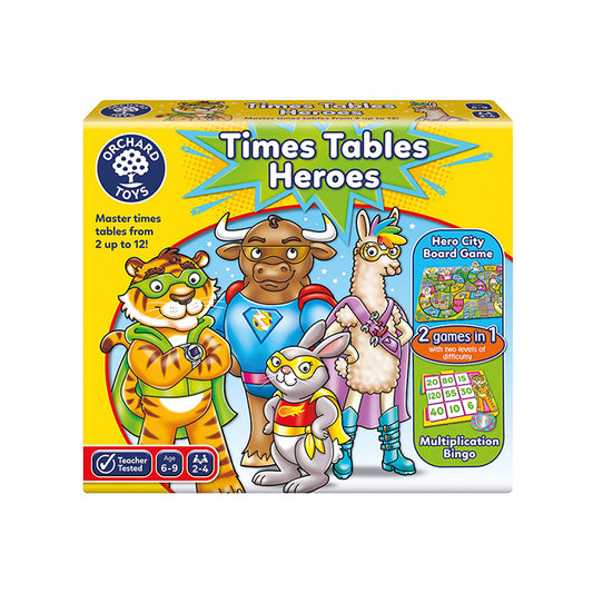 Time Tables Hero Game - Orchard Toys