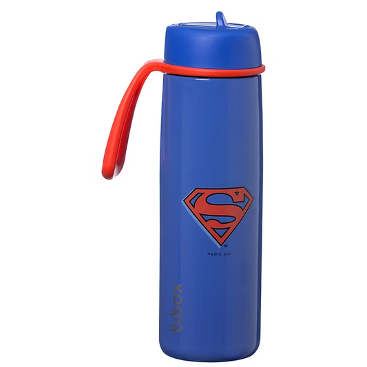 b.box Insulated Flip Top Bottle 690ml - Superman
