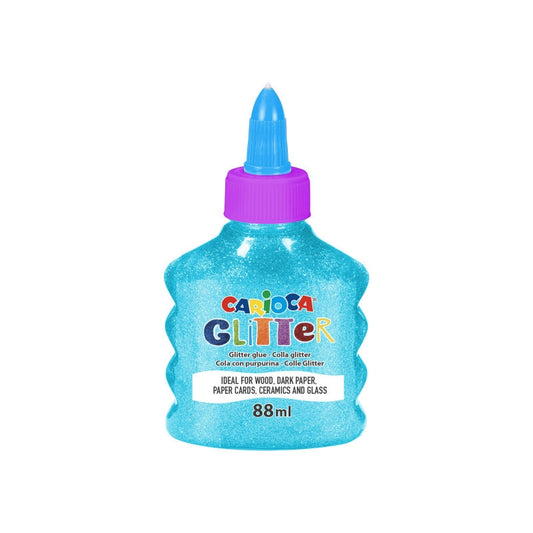 Carioca Glitter Glue Blue 88ml