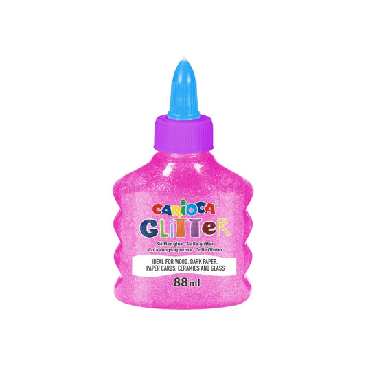 Carioca Glitter Glue Pink 88ml