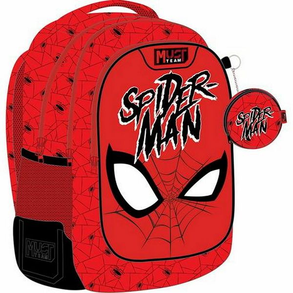 MUST TEAM Spiderman's web school backpack with 3 compartments