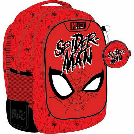 MUST TEAM Spiderman's web school backpack with 3 compartments
