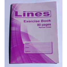Copybook - Lines Collection 80 pages narrow lines